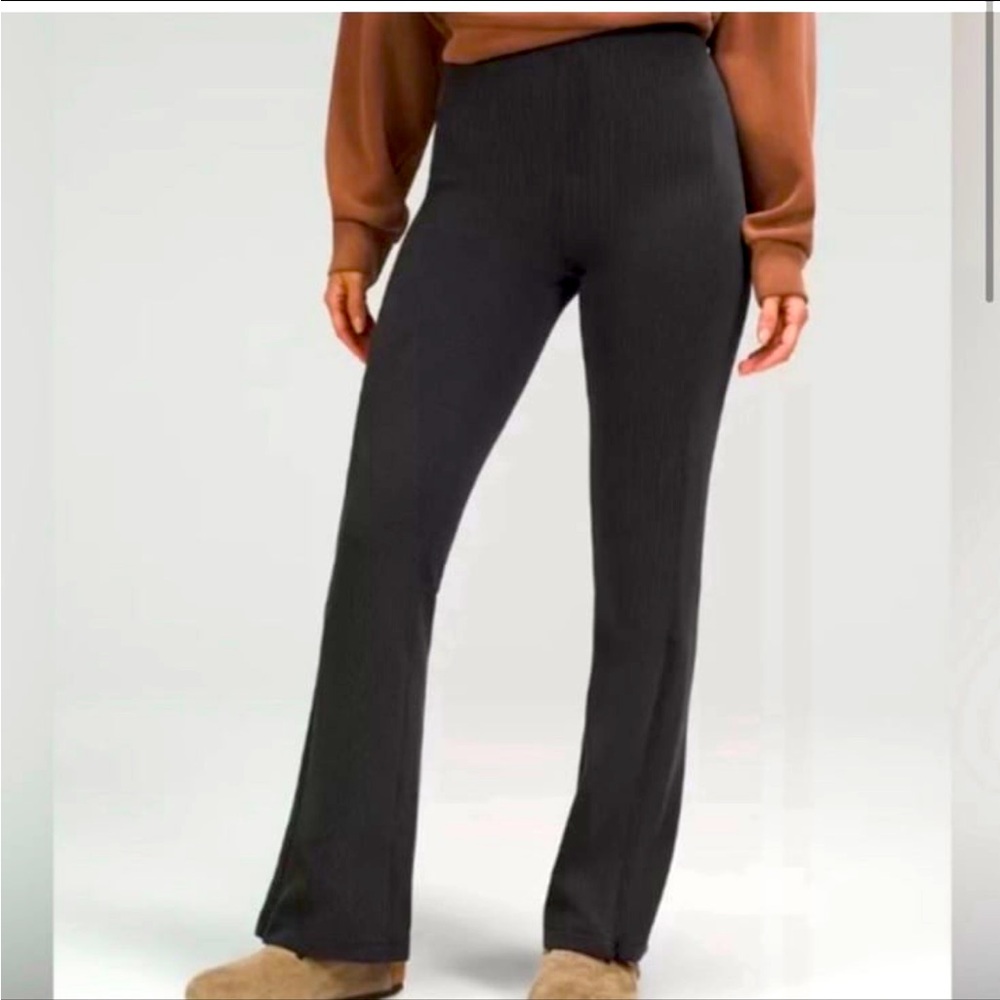 lululemon Black Softstreme High Rise Full Length Athletic Pants